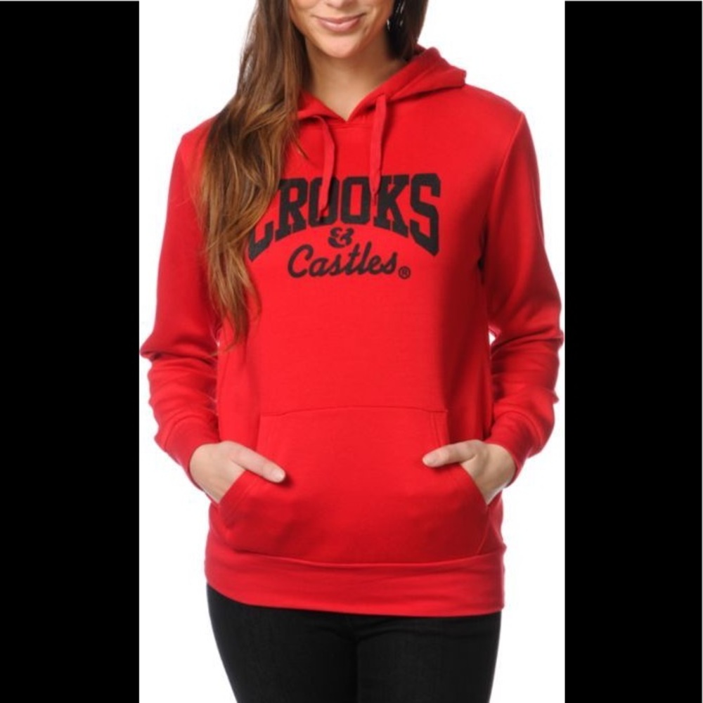 Red crooks and castles hoodie 🍇2 for $50🍇